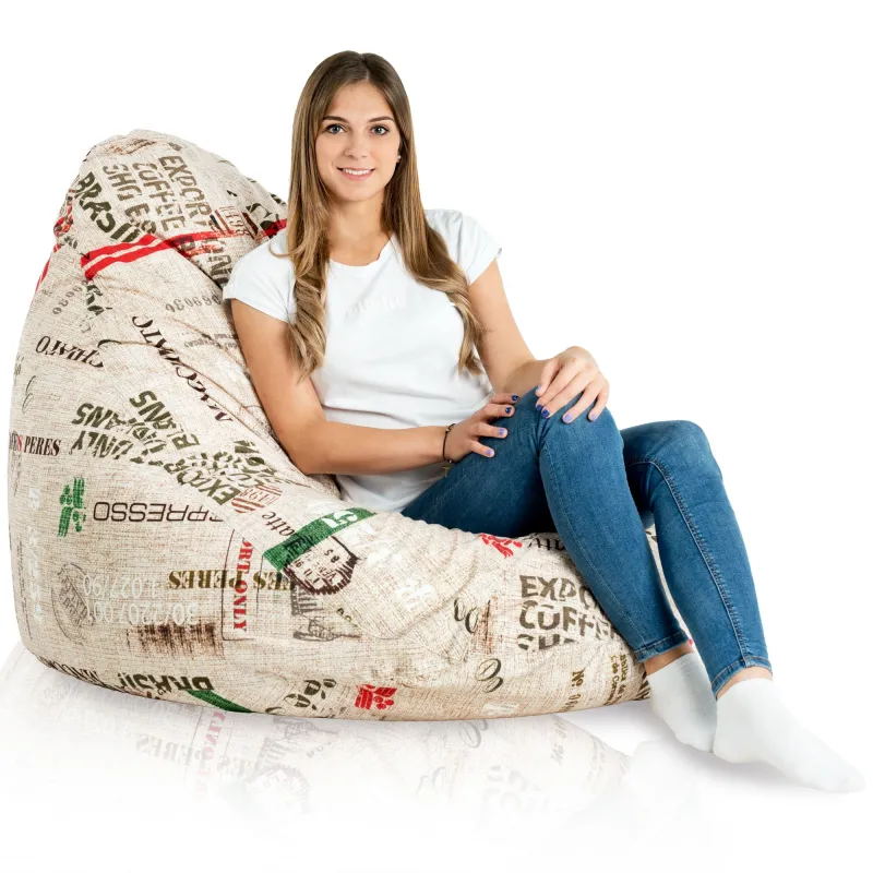 Sitzsack mit Rückenlehne XXL Drop - Premium Print-Stoff – Ansicht 48