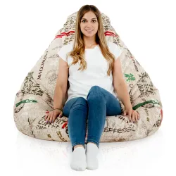 Sitzsack mit Rückenlehne XXL Drop - Premium Print-Stoff – Ansicht 61