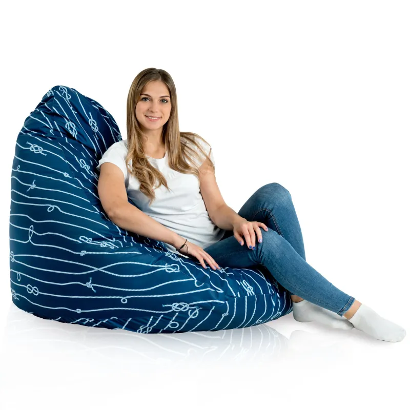 Sitzsack mit Rückenlehne XXL Drop - Premium Print-Stoff – Ansicht 38