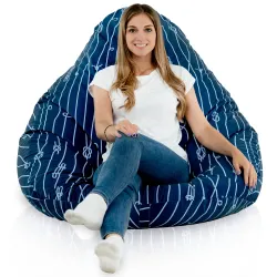 Sitzsack mit Rückenlehne XXL Drop - Premium Print-Stoff – Ansicht 64