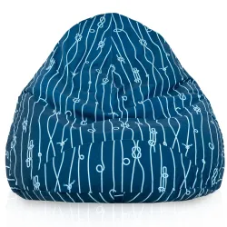 Sitzsack mit Rückenlehne XXL Drop - Premium Print-Stoff – Ansicht 25