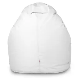 Bequemer weißer Sitzsack Porto für Entspannung im Freien