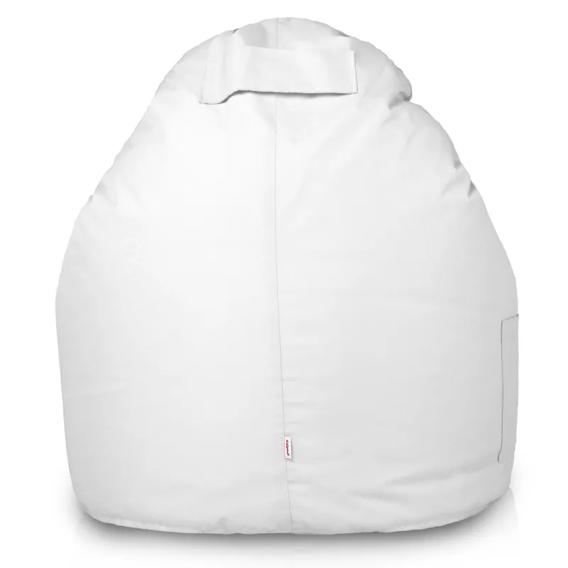 Bequemer weißer Sitzsack Porto für Entspannung im Freien