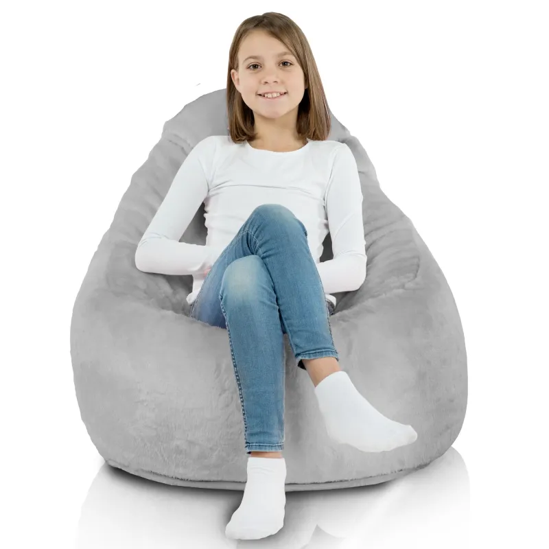 Smart Kompakt-Sitzsack Porto - Yeti Kunstfell – Ansicht 3