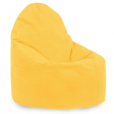 Sitzsack Sessel Porto Plüsch Gelb