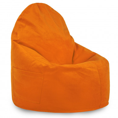 Sitzsack Sessel Porto Plüsch Orange