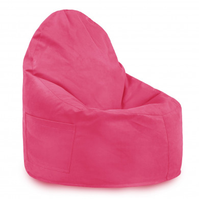 Sitzsack Sessel Porto Plüsch Rosa