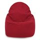 Sitzsack Sessel Porto Plüsch Rot