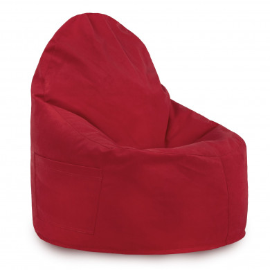 Sitzsack Sessel Porto Plüsch Rot