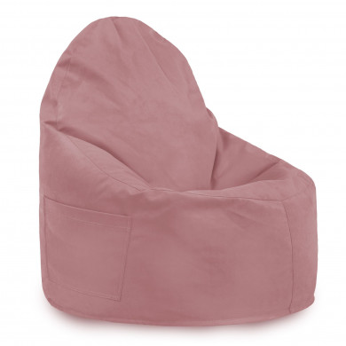Sitzsack Sessel Porto Plüsch Puderrosa