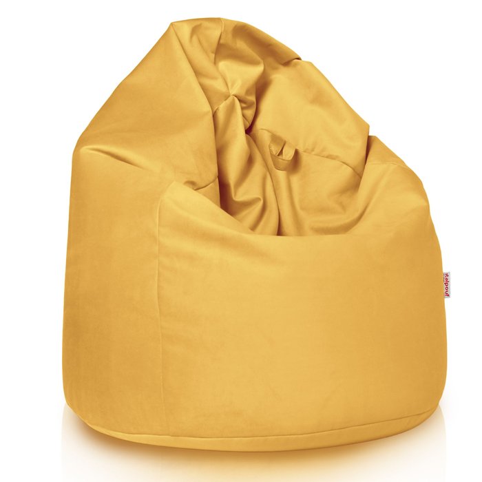 Senf Sitzsack XL Plüsch
