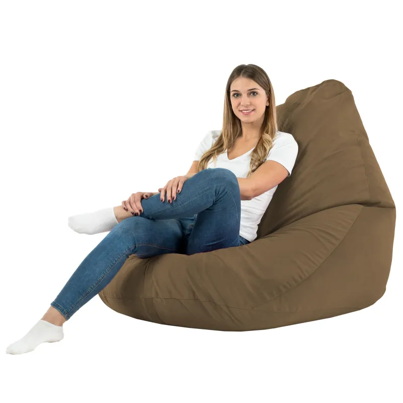 Sitzsack mit Rückenlehne XXL Drop - Soft-Velours – Ansicht 28