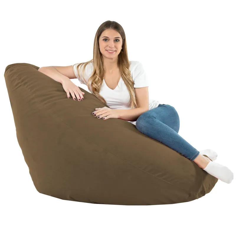 Sitzsack mit Rückenlehne XXL Drop - Soft-Velours – Ansicht 48