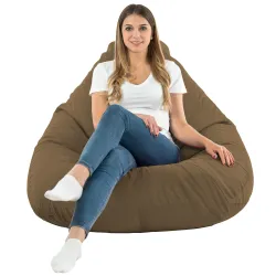 Sitzsack mit Rückenlehne XXL Drop - Soft-Velours – Ansicht 68