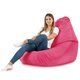 Rosa Sitzsack Mit Lehne Drop Plüsch Pink