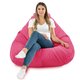Rosa Sitzsack Mit Lehne Drop Plüsch Pink