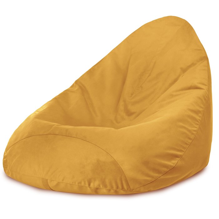 Senf Sitzsack Mit Lehne Drop Plüsch