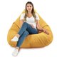 Senf Sitzsack Mit Lehne Drop Plüsch