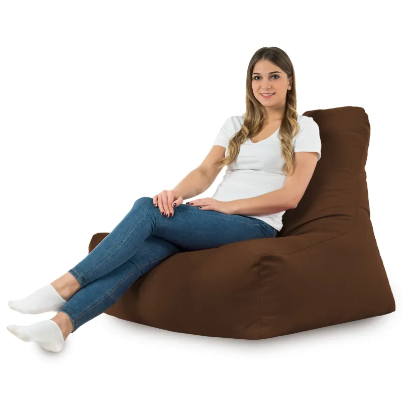 Sitzsack-Sessel mit Rückenlehne Bali - Soft-Velours – Ansicht 31