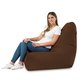 Sitzsack Sessel Bali Plüsch Braun