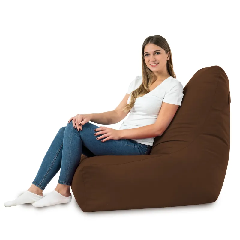 Sitzsack-Sessel mit Rückenlehne Bali - Soft-Velours – Ansicht 46