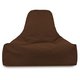 Sitzsack Sessel Bali Plüsch Braun