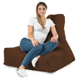 Sitzsack-Sessel mit Rückenlehne Bali - Soft-Velours – Ansicht 76