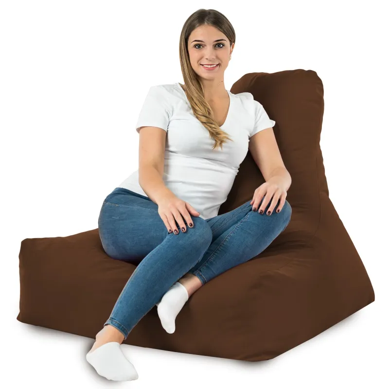 Sitzsack-Sessel mit Rückenlehne Bali - Soft-Velours – Ansicht 76