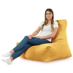 Sitzsack-Sessel mit Rückenlehne Bali - Soft-Velours – Ansicht 32