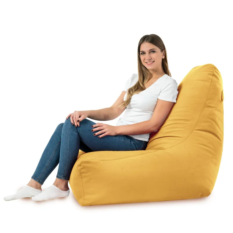 Sitzsack-Sessel mit Rückenlehne Bali - Soft-Velours – Ansicht 47