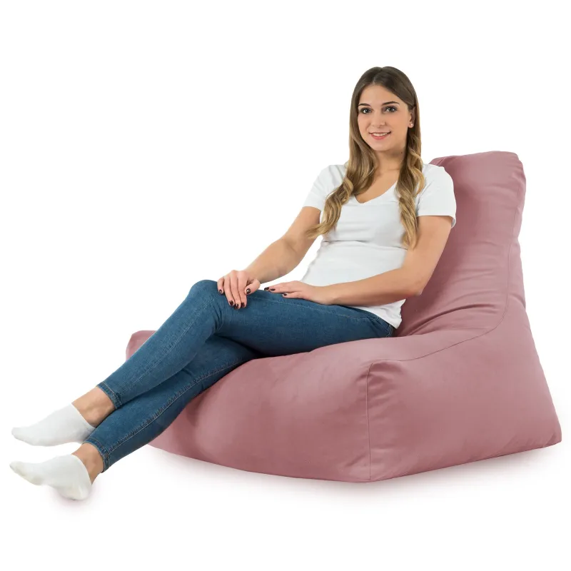 Sitzsack-Sessel mit Rückenlehne Bali - Soft-Velours – Ansicht 33
