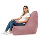 Sitzsack Sessel Bali Plüsch Puderrosa