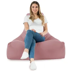 Sitzsack-Sessel mit Rückenlehne Bali - Soft-Velours – Ansicht 63