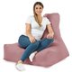 Sitzsack Sessel Bali Plüsch Puderrosa