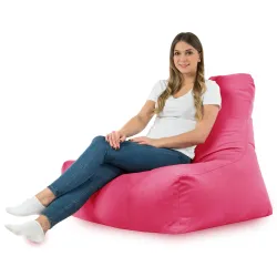 Sitzsack-Sessel mit Rückenlehne Bali - Soft-Velours – Ansicht 34