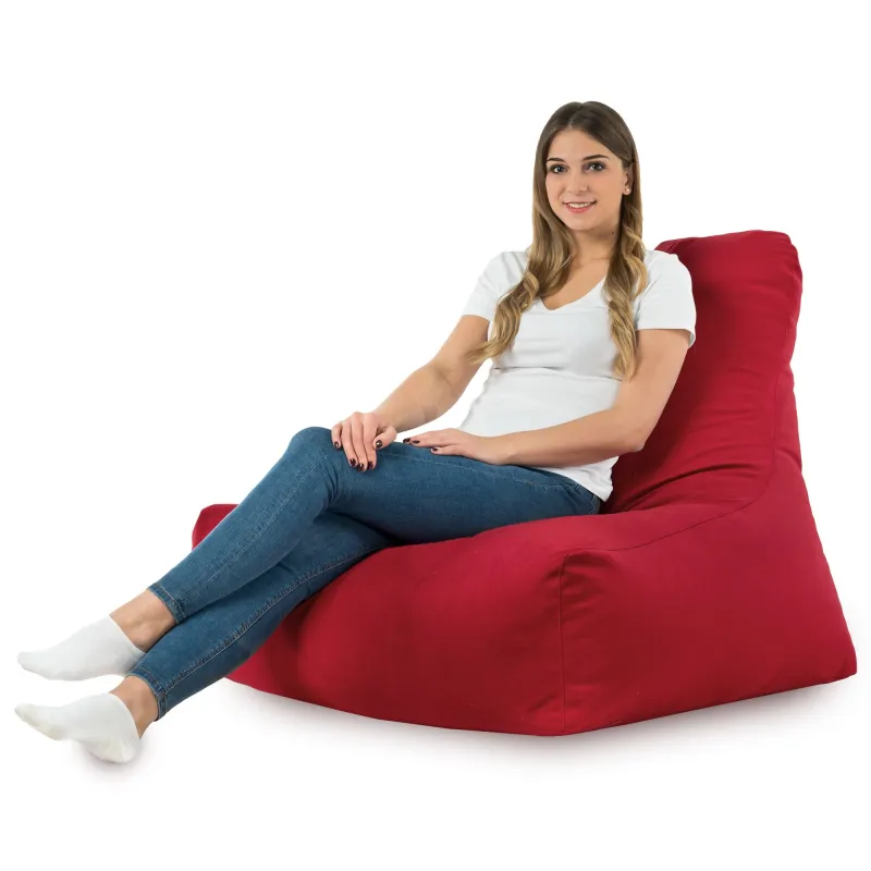 Sitzsack-Sessel mit Rückenlehne Bali - Soft-Velours – Ansicht 35