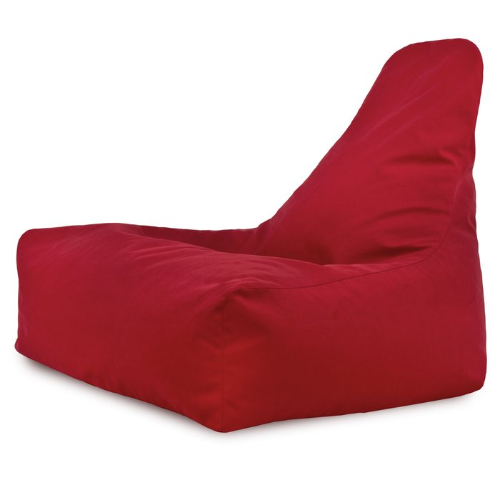 Sitzsack Sessel Bali Plüsch Rot