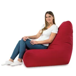 Sitzsack-Sessel mit Rückenlehne Bali - Soft-Velours – Ansicht 50