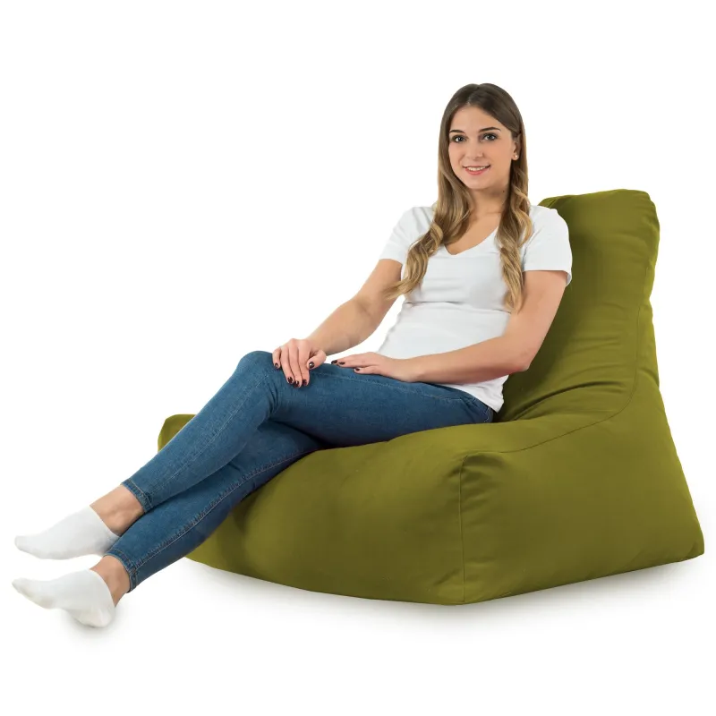 Sitzsack-Sessel mit Rückenlehne Bali - Soft-Velours – Ansicht 36