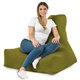 Sitzsack Sessel Bali Plüsch grün