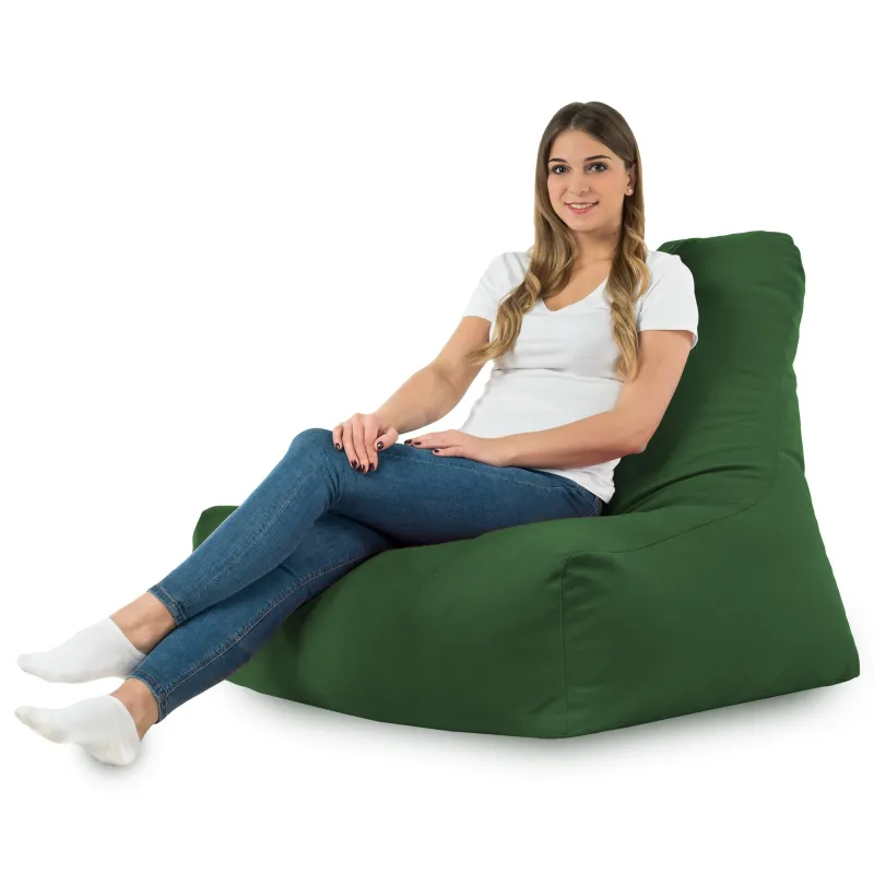 Sitzsack-Sessel mit Rückenlehne Bali - Soft-Velours – Ansicht 37