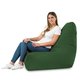Sitzsack Sessel Bali Plüsch dunkelgrün