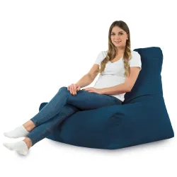 Sitzsack-Sessel mit Rückenlehne Bali - Soft-Velours – Ansicht 40