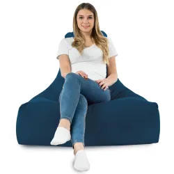 Sitzsack-Sessel mit Rückenlehne Bali - Soft-Velours – Ansicht 70