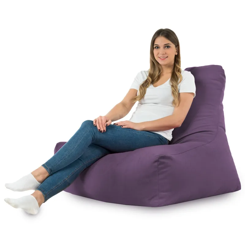 Sitzsack-Sessel mit Rückenlehne Bali - Soft-Velours – Ansicht 41