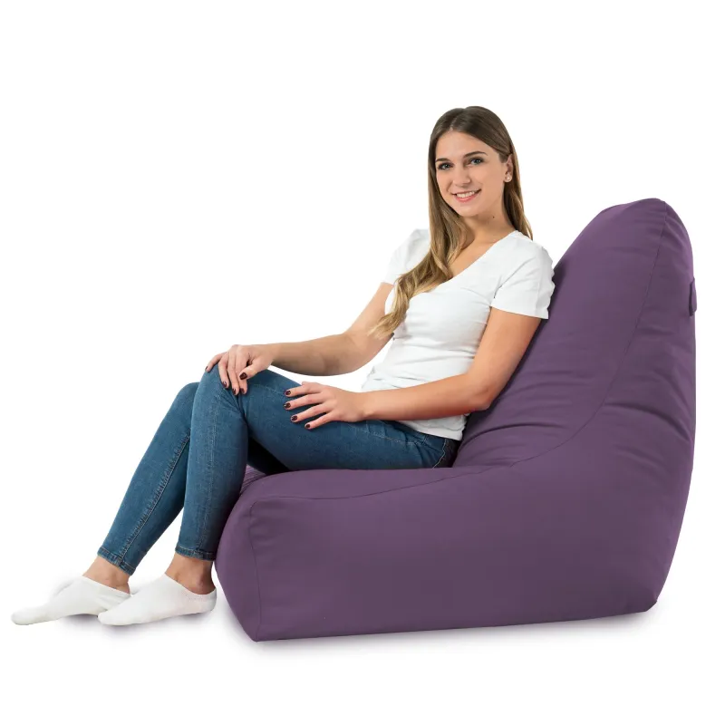 Sitzsack-Sessel mit Rückenlehne Bali - Soft-Velours – Ansicht 56
