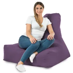 Sitzsack-Sessel mit Rückenlehne Bali - Soft-Velours – Ansicht 86