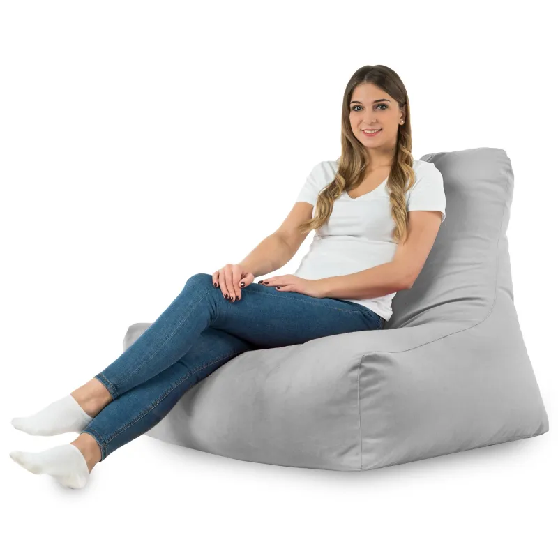 Sitzsack-Sessel mit Rückenlehne Bali - Soft-Velours – Ansicht 42