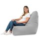 Sitzsack Sessel Bali Plüsch hellgrau