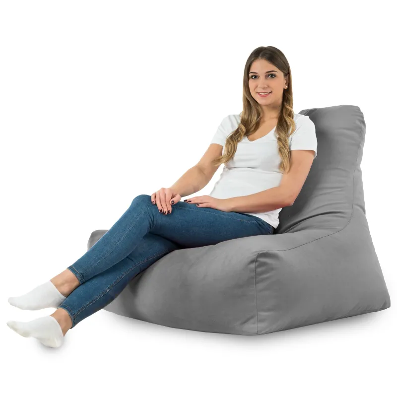 Sitzsack-Sessel mit Rückenlehne Bali - Soft-Velours – Ansicht 43